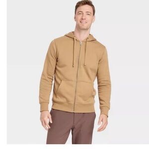 Men's Hooded Zip-Up Sweatshirt - Goodfellow & Co™ Sz Small